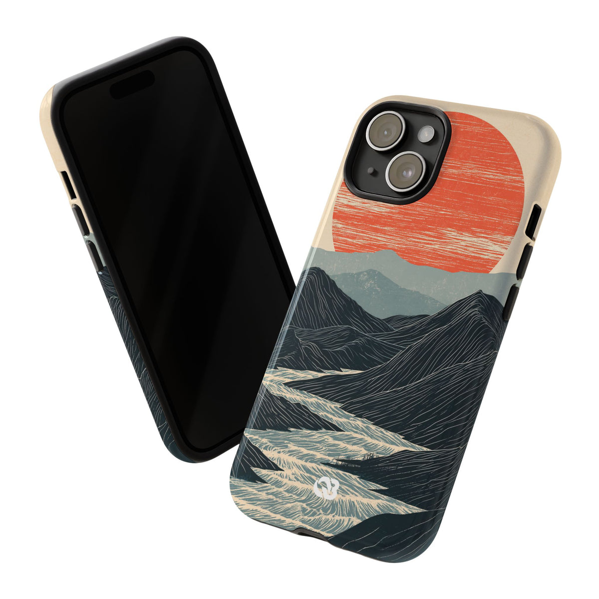 Crimson Ridge Horizon · Tough Phone Case for iPhone · Black