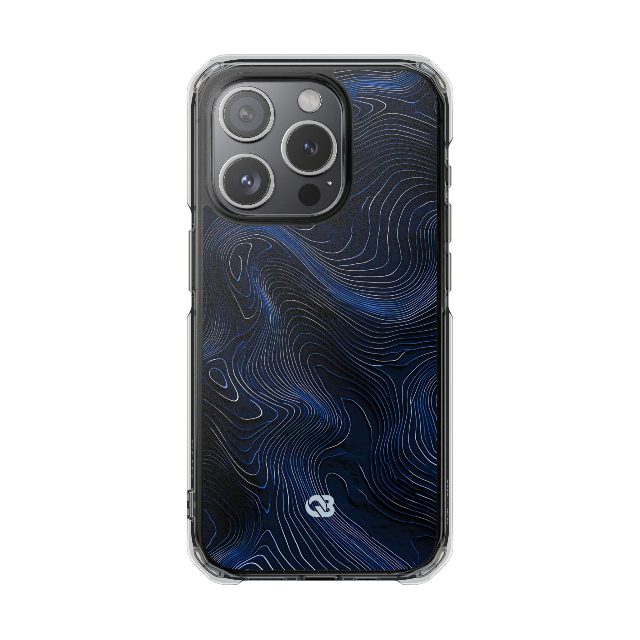 Blue Impact MagSafe Phone Case for iPhone - Cobalt Contour Ridge