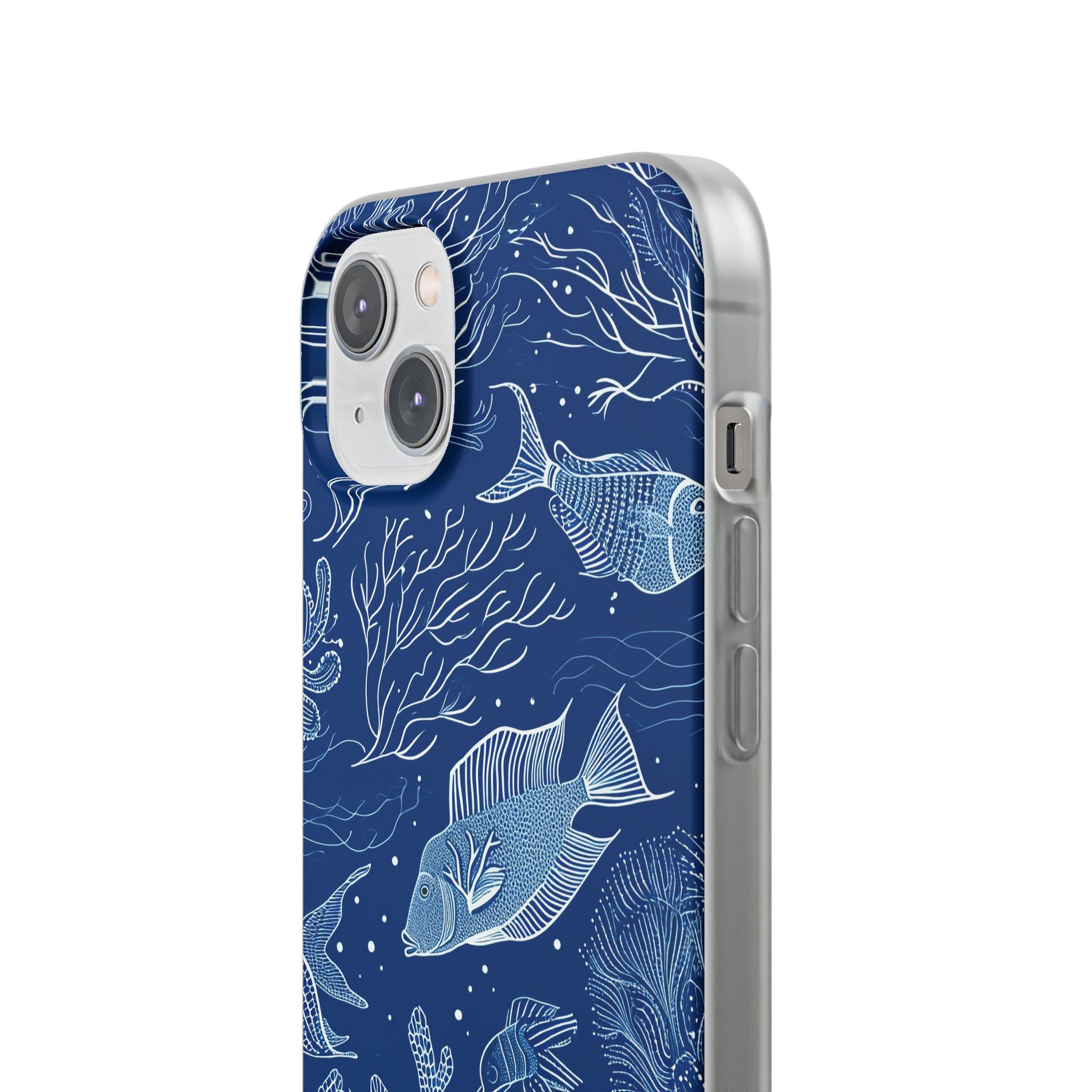 Navy Scale Reef iPhone 14 Plus Case - Soft