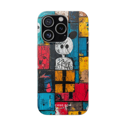 Mickey Mosaic iPhone 15 Pro Skal - Mjuk