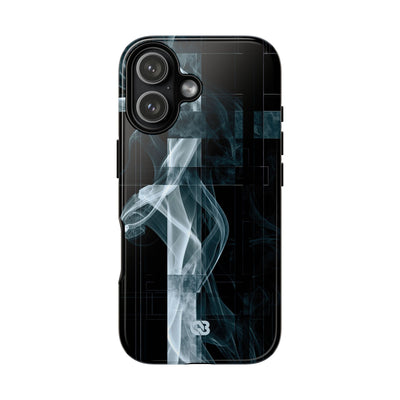 Black Tough Phone Case for iPhone - Arctic Vapor Grid