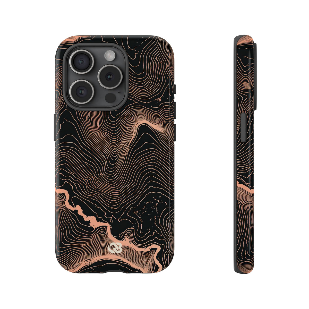 Mesa Elevation Contour · Tough Phone Case for iPhone · Black