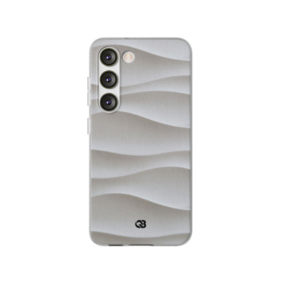 White Lite Phone Case for Samsung - Arctic Flow Ridges