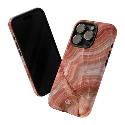 Blushing Rose Strata · Tough Phone Case for iPhone · Pink