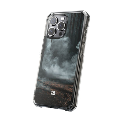 Shadowed Pine Mist · Clear Impact Magnetic Phone Case for iPhone ·  Black