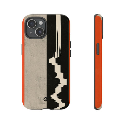 Orange Tough Phone Case for iPhone - Orange Monolith Rift