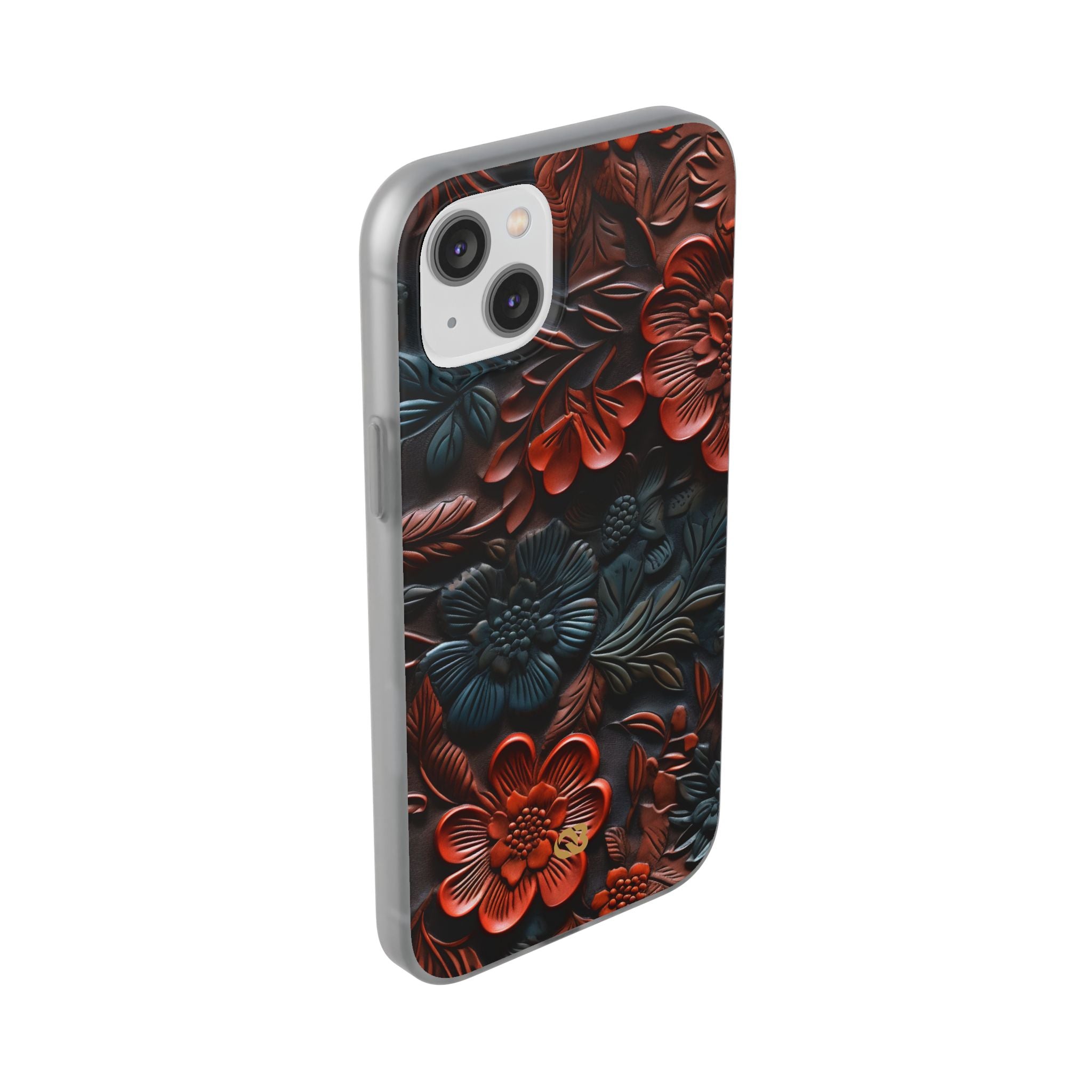 Carved Earth Bloom · Soft Phone Case for iPhone