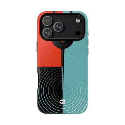 Teal Tough 2.0 Magsafe Phone Case for iPhone - Sonic Static Split