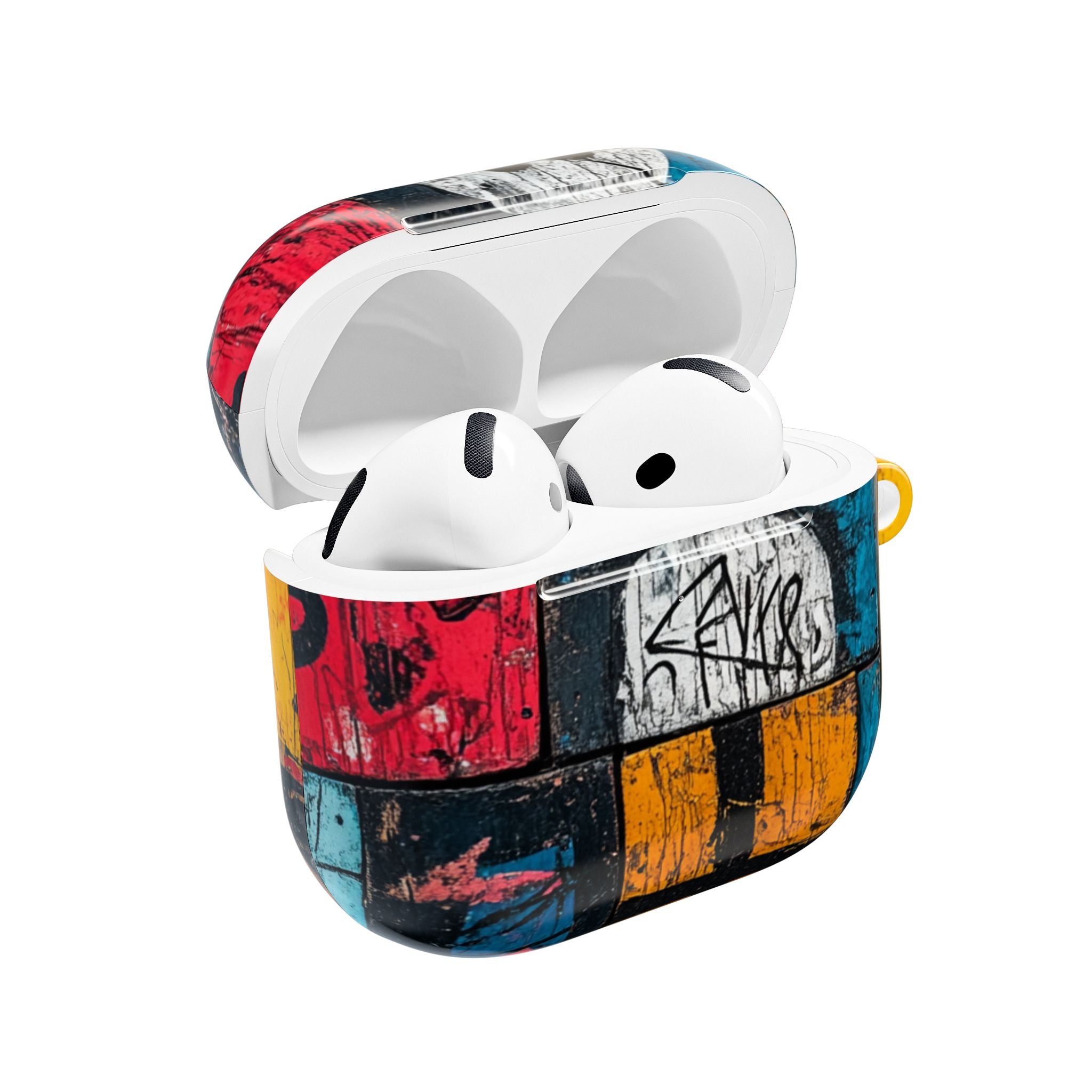 White Orb Graffiti - AirPods Case
