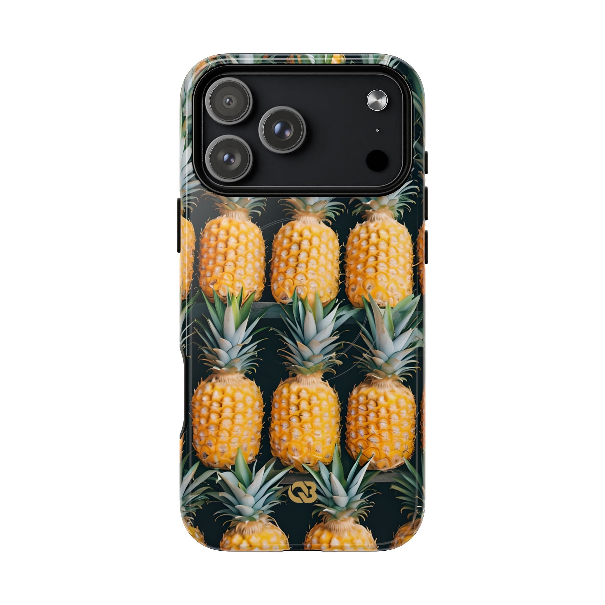 Lignes d'ananas dorés