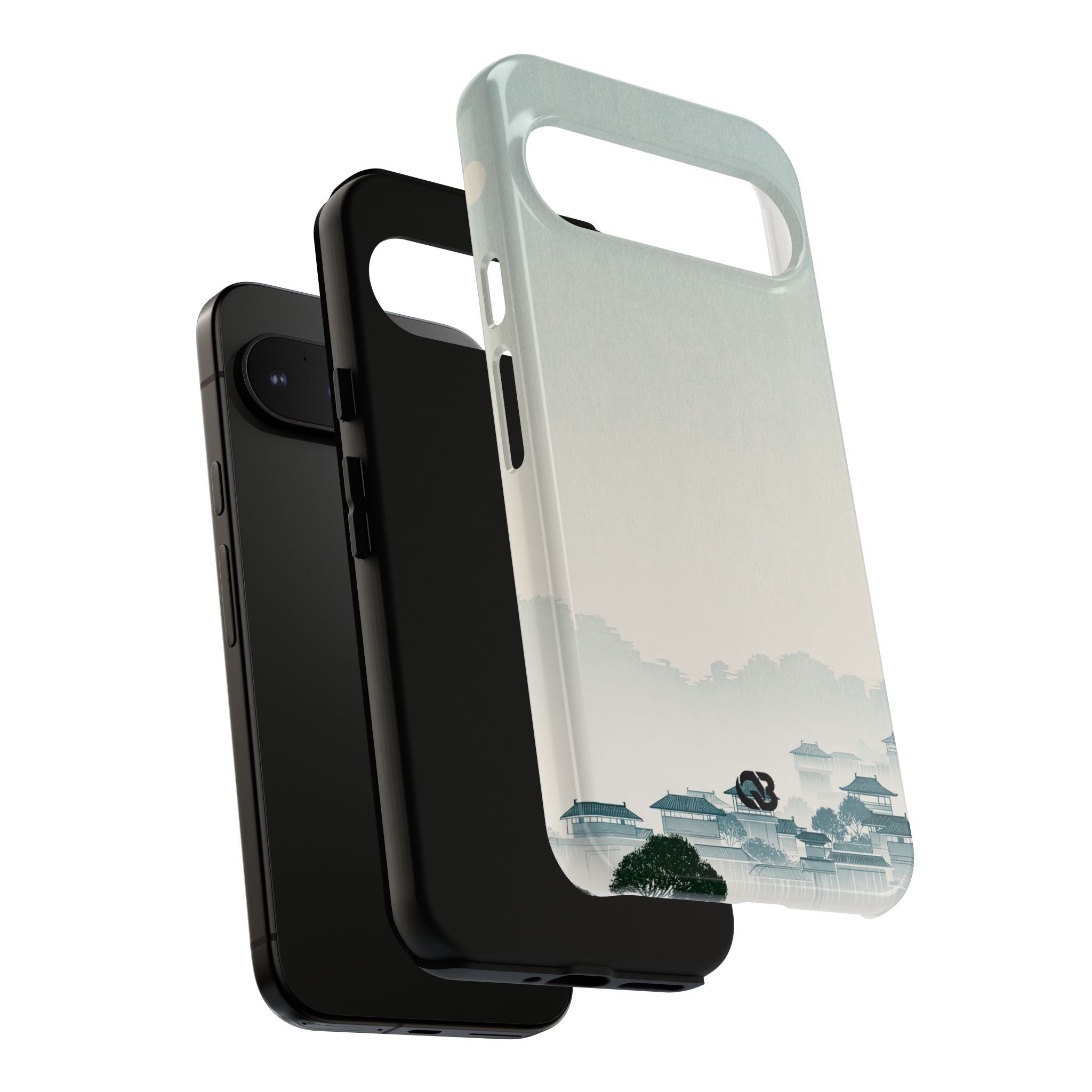 Blue Tough Phone Case for Google Pixel - Mist Valley Pagoda