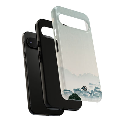Blue Tough Phone Case for Google Pixel - Mist Valley Pagoda