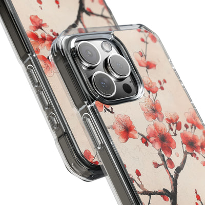 Crimson Silk Flora · Impact Handyhülle für iPhone · Magsafe