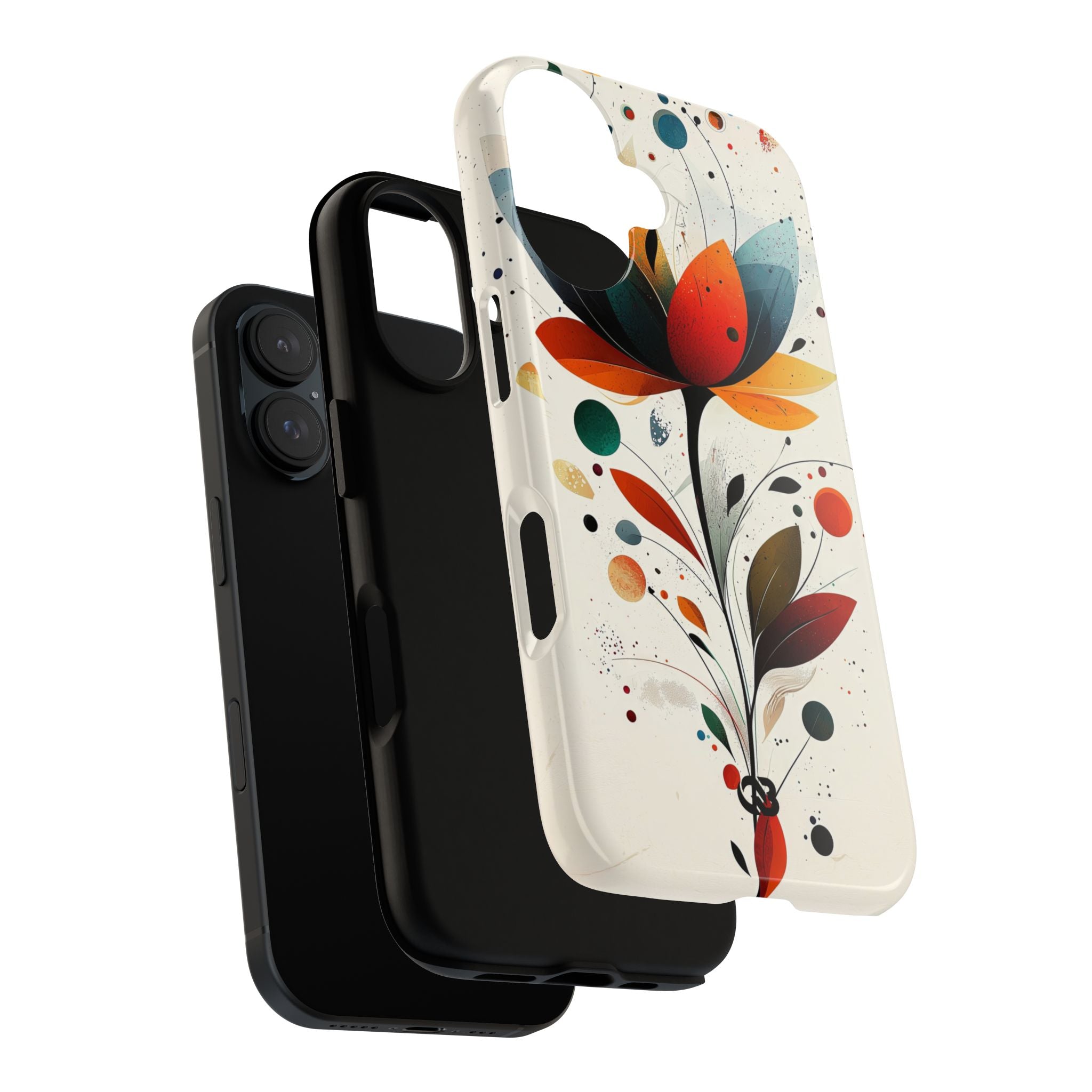 Burnt Petal Abstract · Tough Phone Case for iPhone