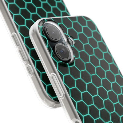 Neon Hex Spectrum · Lite Phone Case for iPhone ·  Teal