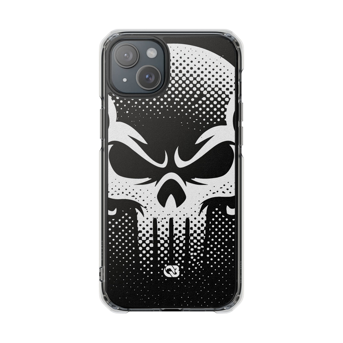 Phantom Halftone · Clear Impact Magnetic Phone Case for iPhone ·  Black