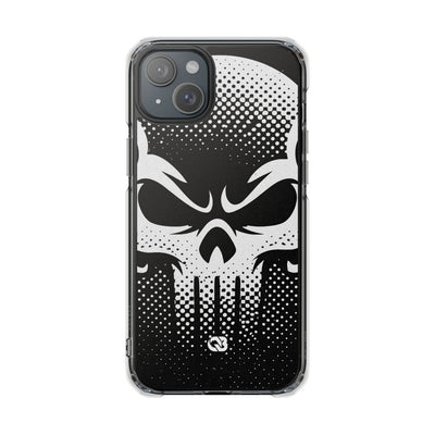 Phantom Halftone · Clear Impact Magnetic Phone Case for iPhone ·  Black