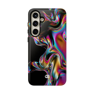 Purple Tough Phone Case for Samsung - Liquid Neon Chrome