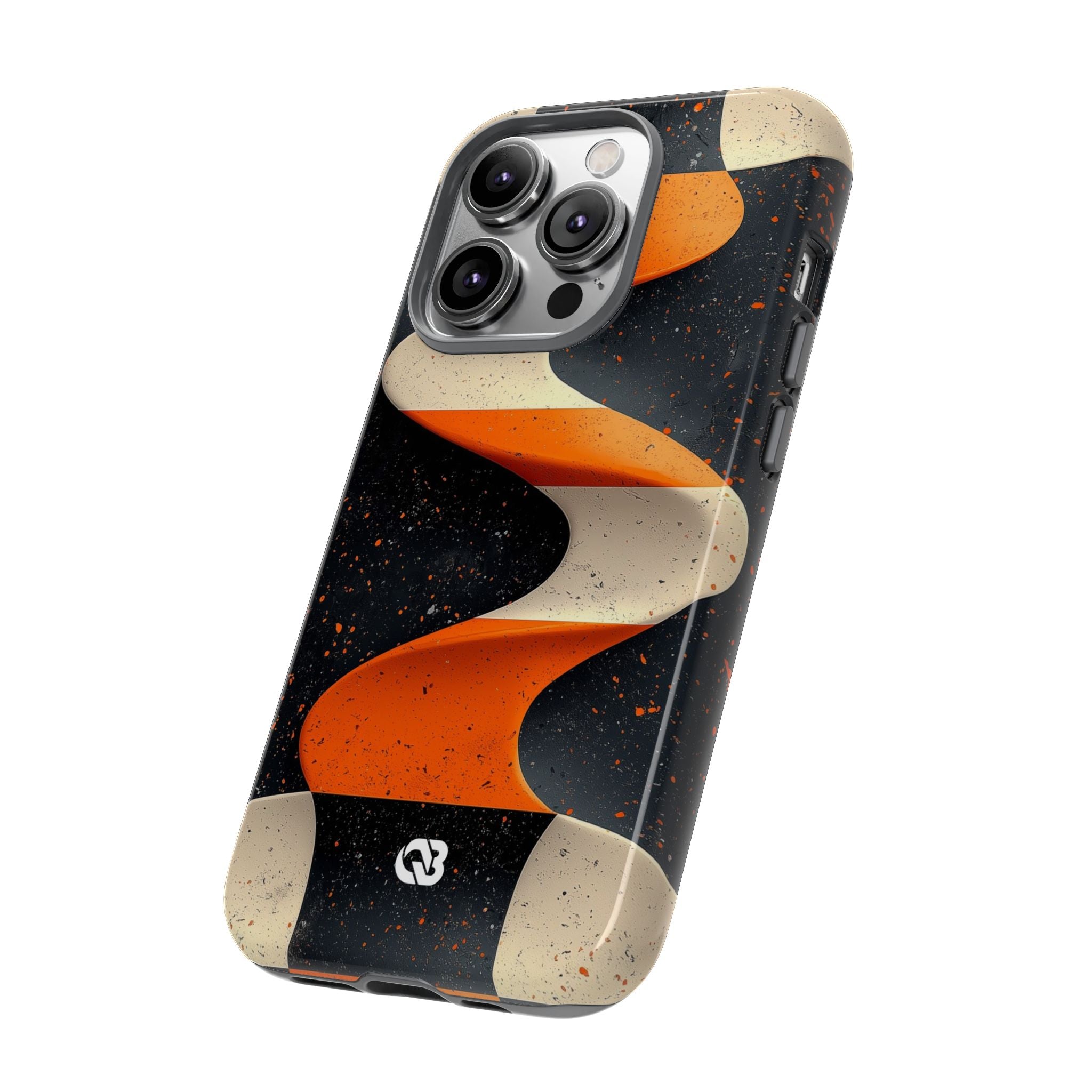 Orange Grit Twist · Tough Phone Case for iPhone