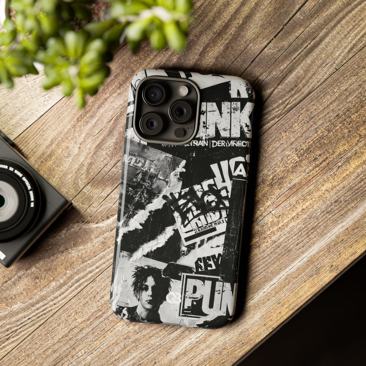 Underground Punk Collage · Tough Phone Case for iPhone · Black