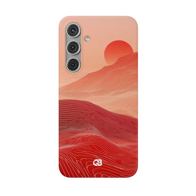 Red Lite Phone Case for Samsung - Crimson Ridge Lines