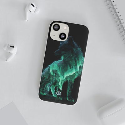 Nordic Aurora Fox · Lite Phone Case for iPhone ·  Teal