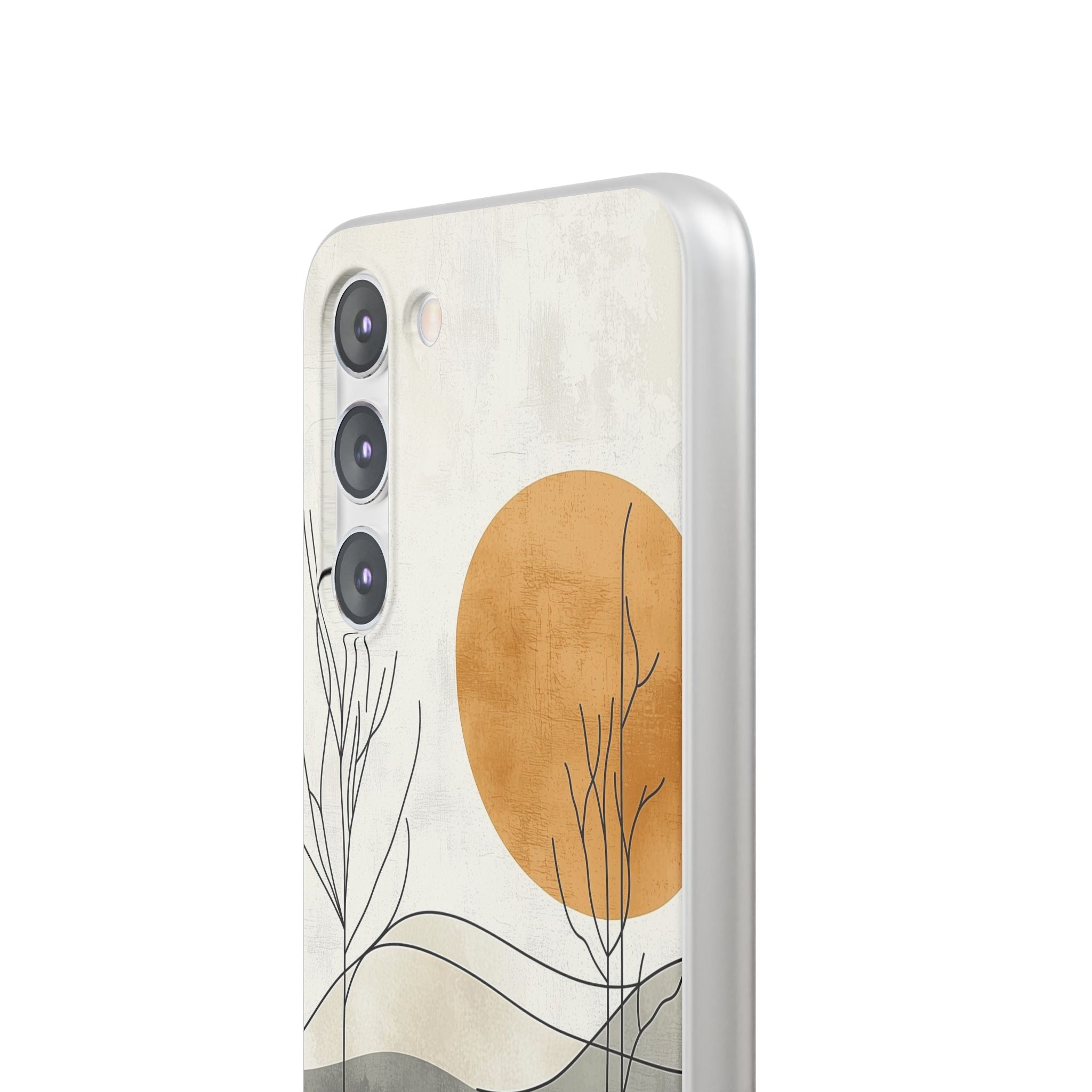 Burnt Horizon Lines · Soft Phone Case for Samsung