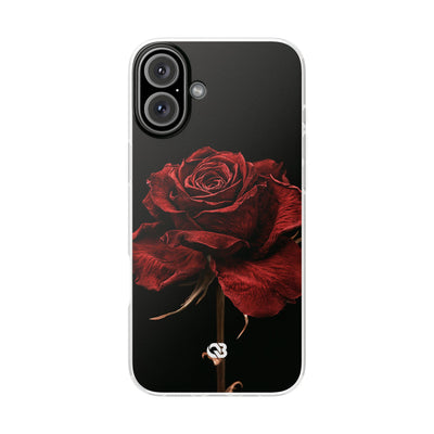 Crimson Noir Rose · Lite Phone Case for iPhone ·  Black
