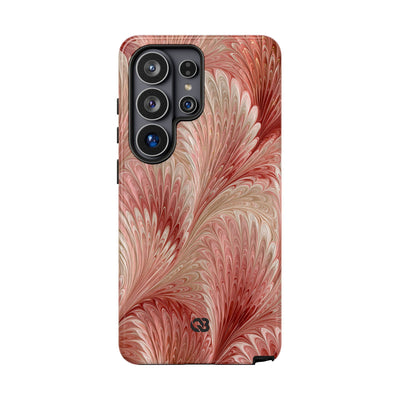 Blush Petal Plume · Tough Phone Case for Samsung · Pink