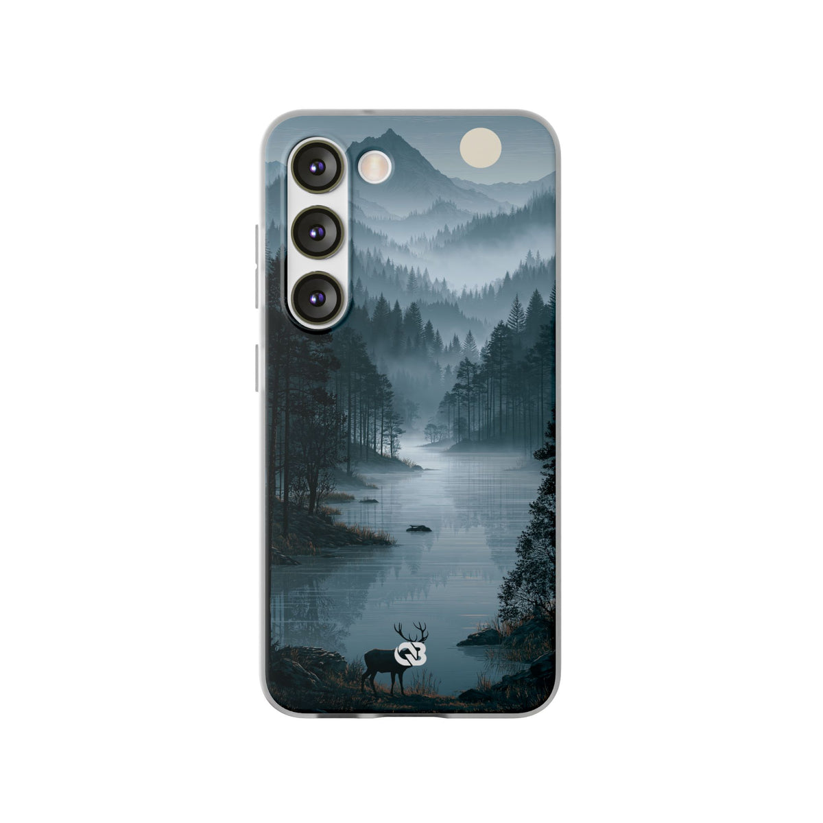 Silent Nordic Fjord · Lite Phone Case for Samsung · Blue