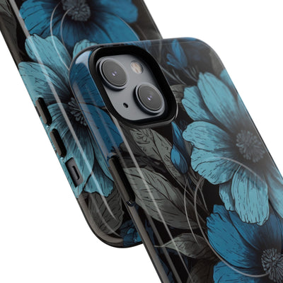 Obsidian Blue Petals · Tough+ Phone Case for iPhone · Magsafe