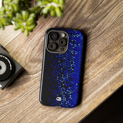 Cobalt Hex Dispersion · Tough Phone Case for iPhone · Blue