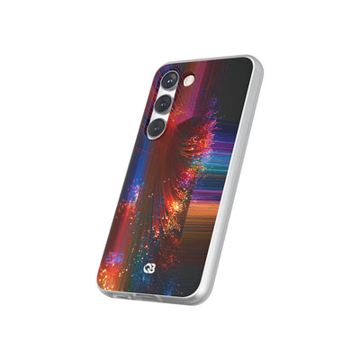 Black Lite Phone Case for Samsung - Cyber Optic Streak