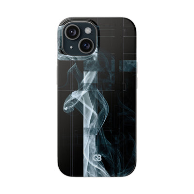 Black Lite Phone Case for iPhone - Arctic Vapor Grid