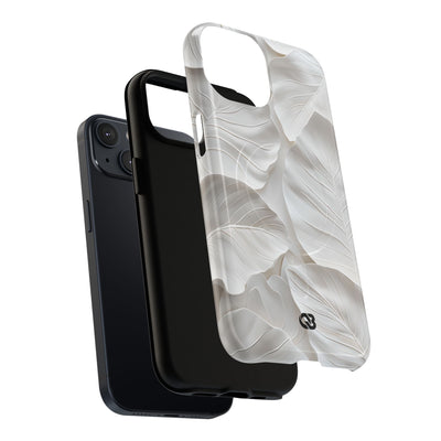 Sculpted Ivory Leaves · Tough+ Hoesje voor iPhone · Magsafe