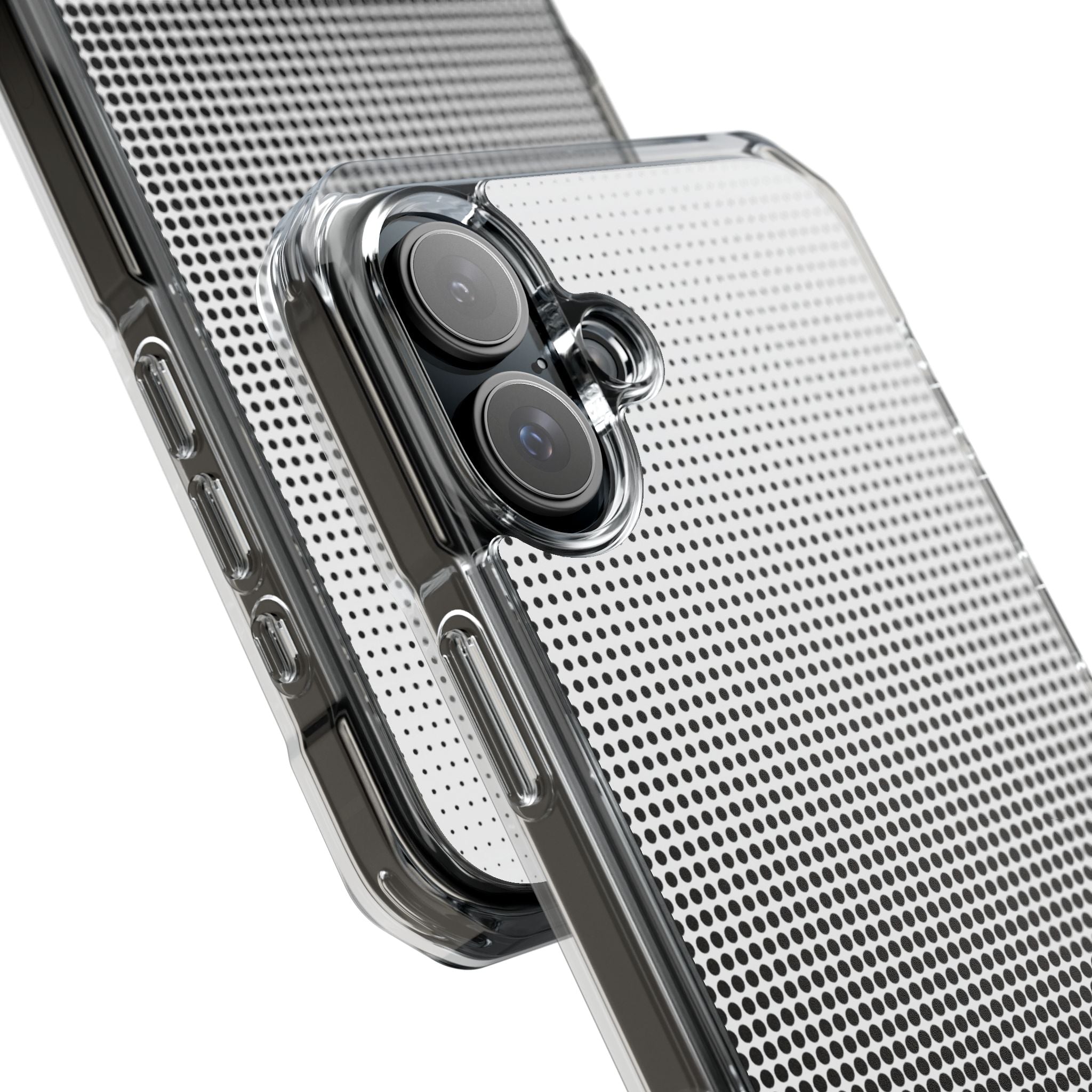 Black Impact MagSafe Phone Case for iPhone - Obsidian Halftone Flux