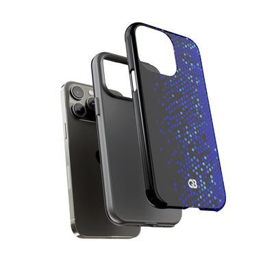 Cobalt Hex Dispersion · Tough Phone Case for iPhone · Blue