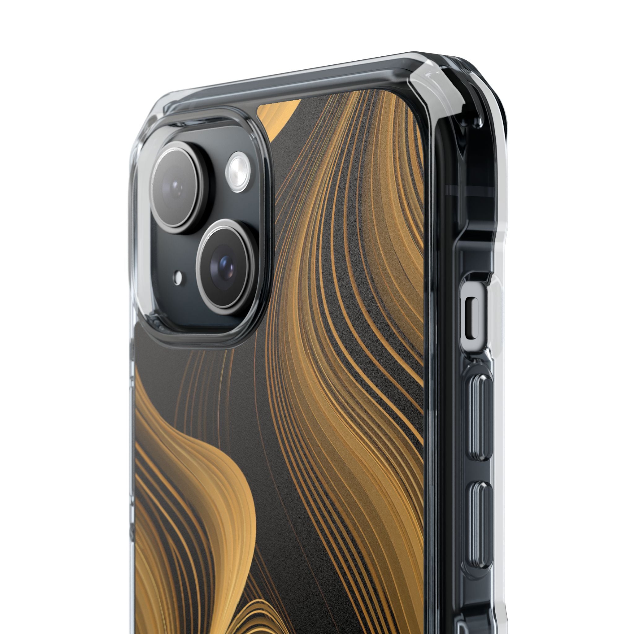 Gold Impact MagSafe Phone Case for iPhone - Molten Copper Strands
