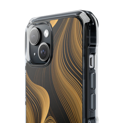 Gold Impact MagSafe Phone Case for iPhone - Molten Copper Strands