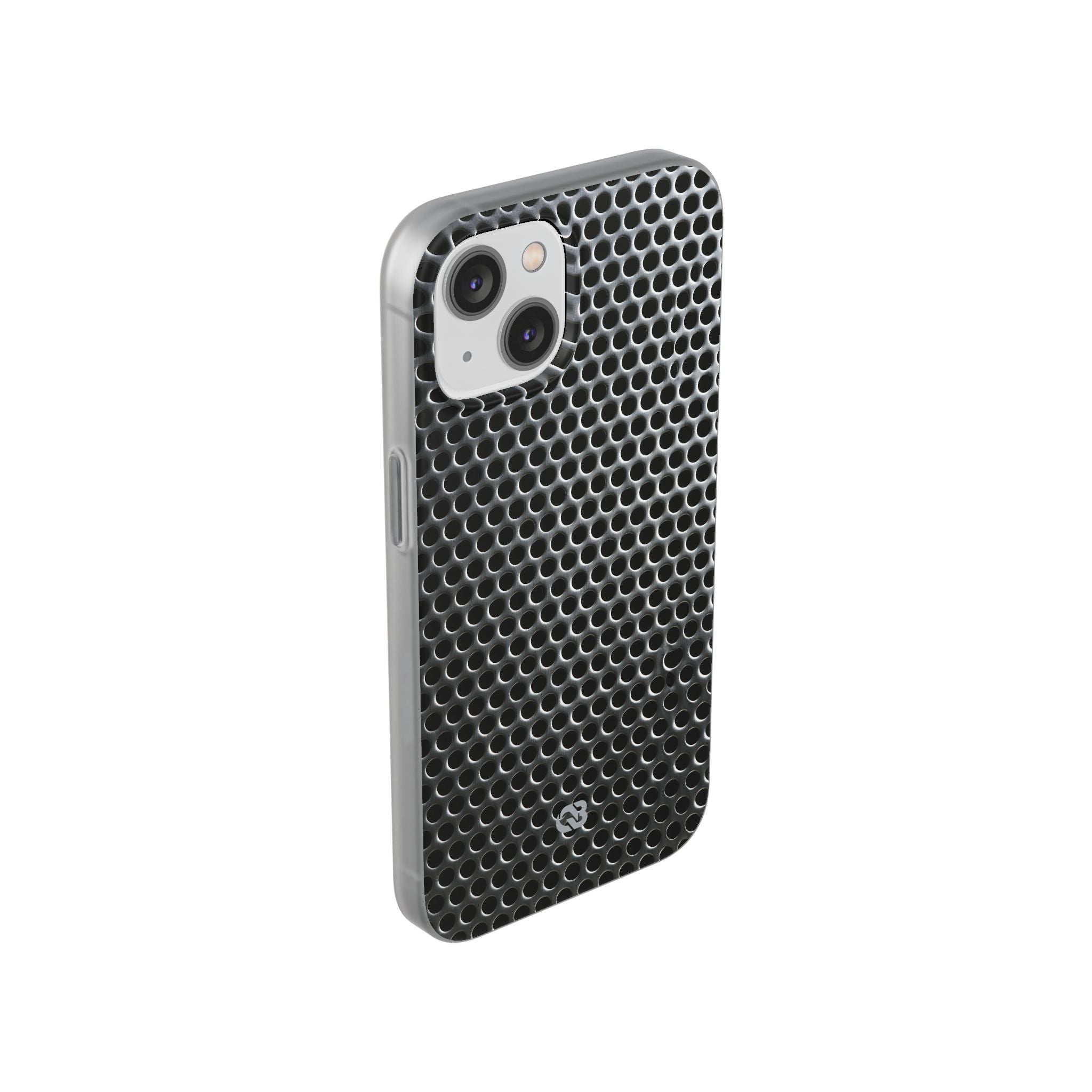 Silver Lite Phone Case for iPhone - Brutalist Steel Mesh