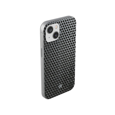 Silver Lite Phone Case for iPhone - Brutalist Steel Mesh