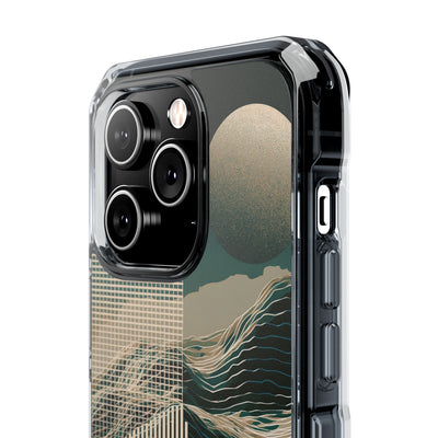 Green Impact MagSafe Phone Case for iPhone - Lunar Moss Topography