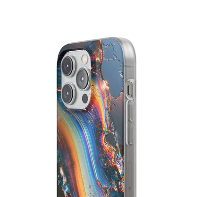 Prismatic Aura Flow · Lite Phone Case for iPhone ·  Blue