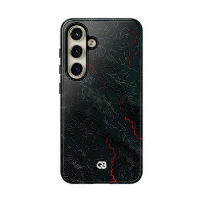 Crimson Rift · Tough Phone Case for Samsung · Black