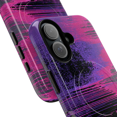 Neon Signal Shift · Tough 2.0 Magnetic Phone Case for iPhone · Purple