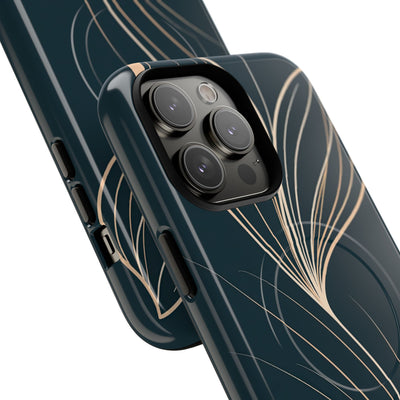 Teal Tough 2.0 Magsafe Phone Case for iPhone - Sandstone Silk Flora
