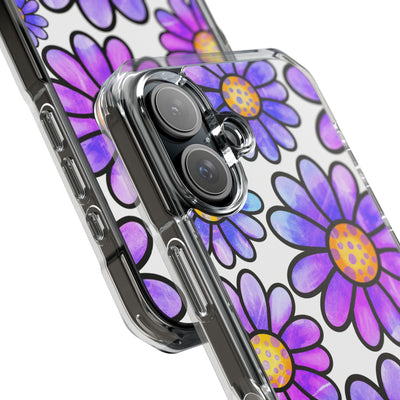 Violet Grunge Bloom · Impact Phone Case for iPhone · Magsafe