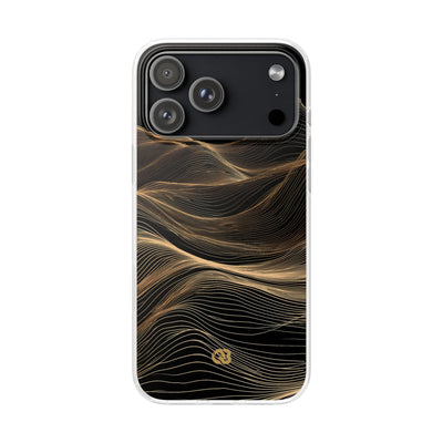 Black Lite Phone Case for iPhone - Copper Topo Ridge