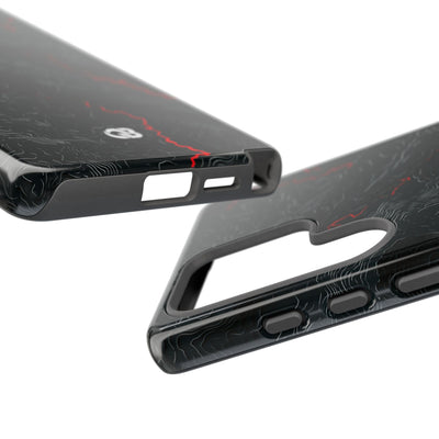Crimson Rift · Tough Phone Case for Samsung · Black