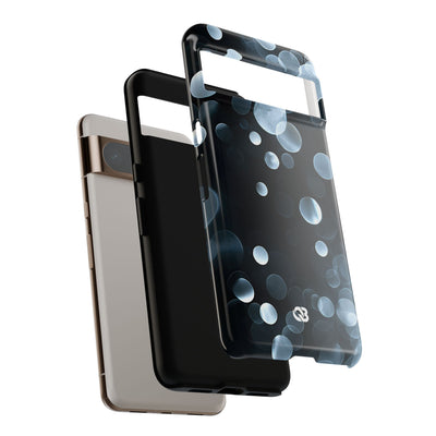 Black Tough Phone Case for Google Pixel - Silver Orbit Glow
